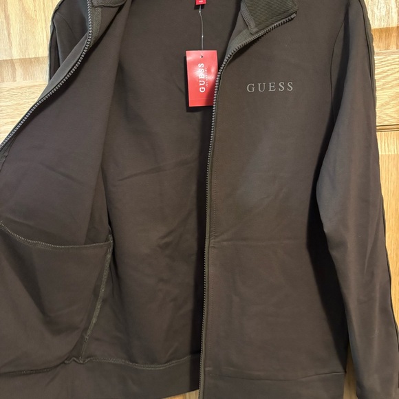 GUESS - LOS ANGELES - MATED SOLID FULL ZIP JACKET - GROUND COFFEE WOMEN’S XS NWT - Picture 10 of 10